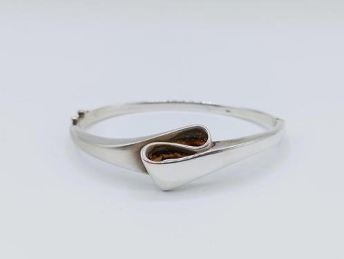 Zilveren armband met strikmotief, 925, Sieraden, Tassen en Uiterlijk, Armbanden, Gebruikt, Zilver, Zilver, Verzenden