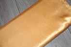 Polyester satijn stof - uni goud geel #2818 €3,50p/m, Overige kleuren, 120 cm of meer, Ophalen of Verzenden, Katoen