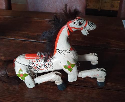 Paard marionette oud handgesneden, Antiek en Kunst, Antiek | Speelgoed, Ophalen of Verzenden