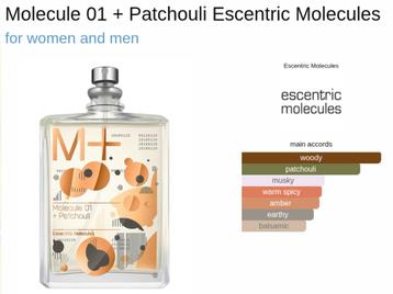 Escentric Molecules - Molecule 01 + patchouli (Parfumado) beschikbaar voor biedingen