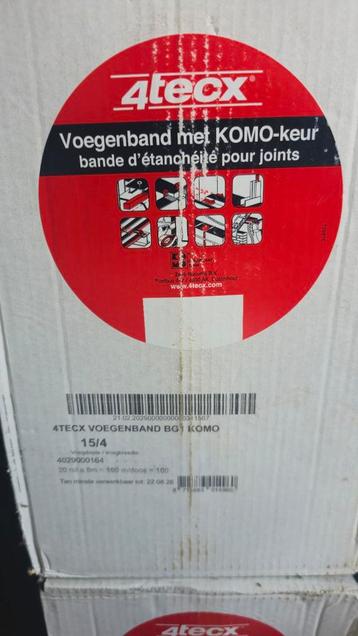 4tecx Voegenband BG KOMO 15/4 - Nieuw beschikbaar voor biedingen