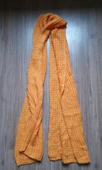 Lange Oranje Gebreide Sjaal Lekker Warm!, Onbekend, Ophalen of Verzenden, Zo goed als nieuw, Sjaal