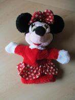 Disney Minnie Mouse pluche handpop 28cm, Ophalen of Verzenden, Mickey Mouse, Gebruikt, Beeldje of Figuurtje
