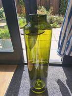 Dutz groene cilindervaas 70cm, Huis en Inrichting, Ophalen, 50 tot 75 cm, Groen, Glas