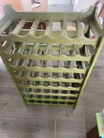 Space age vintage wijnrek drankrek, Ophalen, Kunststof, Gebruikt, 25 flessen of meer