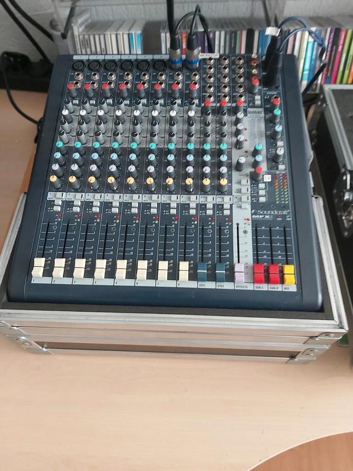 Soundcraft MPX Mixer - Topstaat!, Muziek en Instrumenten, Mengpanelen, Zo goed als nieuw, 10 tot 20 kanalen, Microfooningang, Ophalen