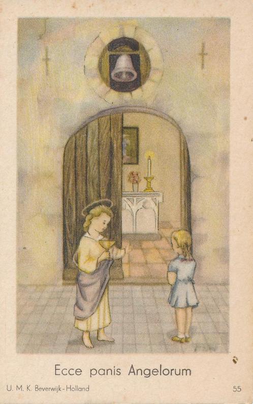 9 Kinder devotieprentjes van uitg. UMK, Verzamelen, Religie, Zo goed als nieuw, Christendom | Katholiek, Kaart of Prent, Verzenden