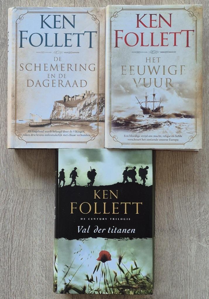 Ken Follett - 4 historische romans, Boeken, Historische romans, Zo goed als nieuw, Ophalen