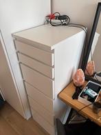 Ikea malm hoog met spiegel, Huis en Inrichting, 5 laden of meer, Ophalen, 25 tot 50 cm