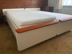 Tweepersoonsbed met Auping spiraalbodems, Huis en Inrichting, Slaapkamer | Bedden, Ophalen, Gebruikt, 210 cm, Tweepersoons