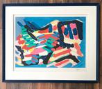 Karel Appel, kleurrijke litho in lijst; 750,=, Ophalen