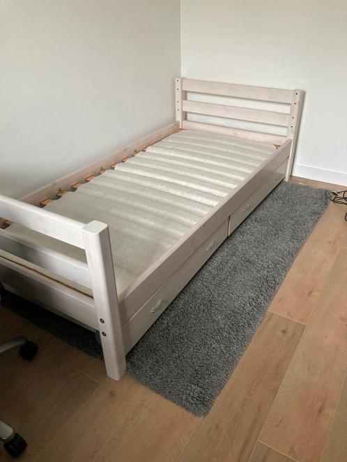Flexa 1 persoonsbed, Kinderen en Baby's, Kinderkamer | Bedden, Zo goed als nieuw, 180 cm of meer, 85 tot 100 cm, Matras, Ophalen of Verzenden