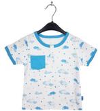Lullaby t-shirt wolkjes 6-12 mnd 68/80, Kinderen en Baby's, Babykleding | Maat 68, Lullaby, Nieuw, Ophalen of Verzenden, Jongetje