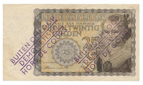 Nederland 25 Gulden 1940 Prinsesje Buiten omloop, Postzegels en Munten, Bankbiljetten | Nederland, Los biljet, 25 gulden, Ophalen of Verzenden
