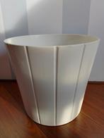 GROTE WITTE BLOEMPOT !!, Gebruikt, Rond, Minder dan 40 cm, Aardewerk