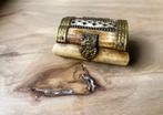 Vintage Doosje Been & Koper 8,5 cm, Antiek en Kunst, Ophalen of Verzenden