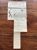 Voetbal krantenartikel Feyenoord Ajax september 1962, Ophalen of Verzenden, Gebruikt, Ajax