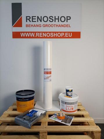 Set 50m2 renovlies 150grams en lijm, Herfst en Helder latex  beschikbaar voor biedingen