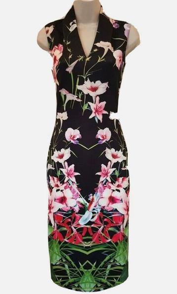 Ted Baker slanke kleurrijke kuitlange  jurk ted 4=40 beschikbaar voor biedingen