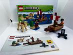 ✅ LEGO® Minecraft 21259 - Piratenboot Avontuur (met doos), Ophalen of Verzenden, Zo goed als nieuw