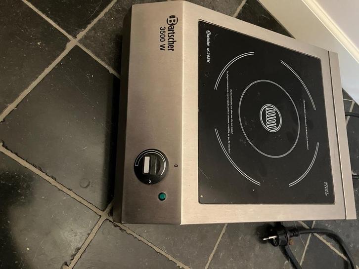 Bartscher professioneel inductie kookplaat 3500W, Witgoed en Apparatuur, Kookplaten, Zo goed als nieuw, Vrijstaand, Inductie, 3 kookzones of minder