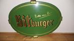 Bitburger café bier  reclame bord mancave, Verzamelen, Biermerken, Ophalen of Verzenden, Zo goed als nieuw, Reclamebord, Plaat of Schild