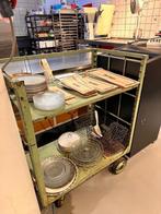 Vintage Werkbank Keuken Horeca kitchen Broodrek, Ophalen, Gebruikt, Overige kleuren, 75 cm of meer