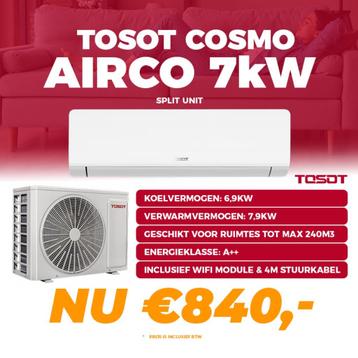 Tosot Cosmo 7 kW Split Unit Airco - Incl. WiFi module beschikbaar voor biedingen