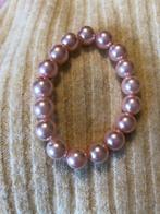 Armband parel parels licht roze stretch nieuw, Sieraden, Tassen en Uiterlijk, Armbanden, Ophalen of Verzenden, Nieuw, Roze, Kunststof of Plastic