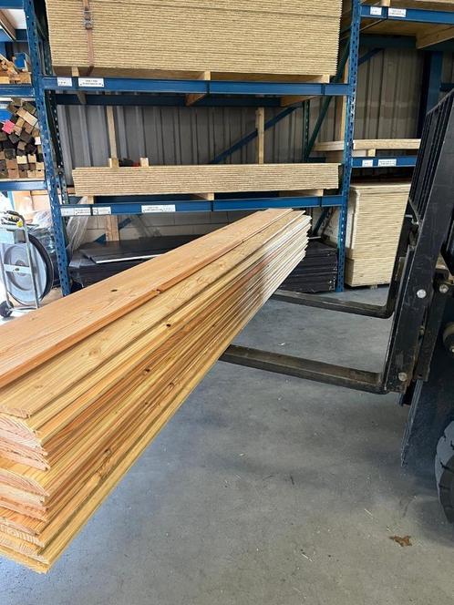 Douglas halfhouts rabat / vloerdelen  half lip planken, Doe-het-zelf en Verbouw, Hout en Planken, Zo goed als nieuw, Plank, Overige houtsoorten