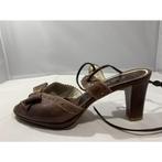 Paul Noyen, maat 38.5. Mooie peeptoe zomerschoentjes., Bruin, Verzenden, Sandalen of Muiltjes, Zo goed als nieuw