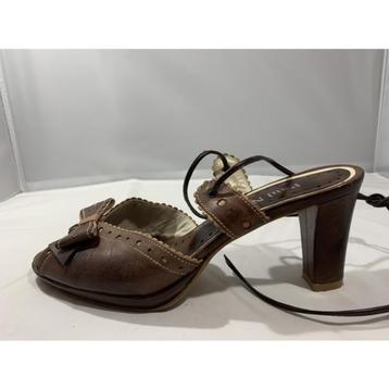 Paul Noyen, maat 38.5. Mooie peeptoe zomerschoentjes.   beschikbaar voor biedingen