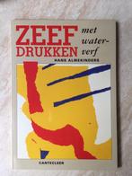 Boek. Zeefdrukken met waterverf., Ophalen of Verzenden, Zo goed als nieuw, Hans Almekinders, Tekenen en Schilderen