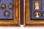 Unieke verzameling miniatuur portretjes 18 en 19e-eeuw, Ophalen of Verzenden