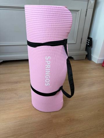 Dikke lichtroze yogamat Springos beschikbaar voor biedingen