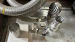 Houtkachel accessoires - RVS Roterende trekkap, buizen, etc., Doe-het-zelf en Verbouw, Ophalen, Gebruikt, Afzuiger