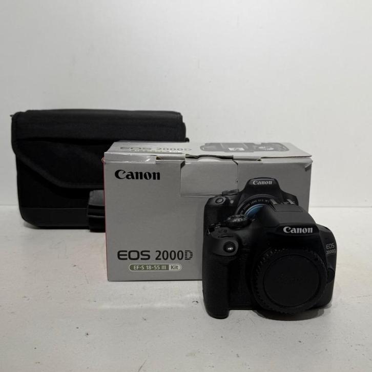 Canon EOS 2000D Losse Body Compleet in Doos, Audio, Tv en Foto, Fotocamera's Digitaal, Gebruikt, Spiegelreflex, Canon, Ophalen of Verzenden