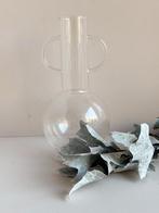 HK Living Glazen Vaas met Handvatten, Overige kleuren, Ophalen of Verzenden, Minder dan 50 cm, Glas