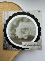 Handgemaakte rouw kaart, Ophalen of Verzenden, Zo goed als nieuw, Overige thema's