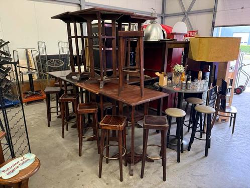 Statafels hangtafel bartafel sta tafel 70x70 massief hout, Huis en Inrichting, Tafels | Statafels, Gebruikt, Ophalen of Verzenden