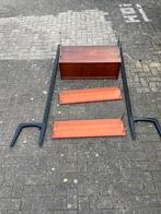 Teeffelen wand systeem kast vintage retro jaren 60 Webe €485, Gebruikt, Teakhout, Ophalen of Verzenden, Minder dan 150 cm