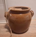 Oude franse aardewerk pot met oren, Antiek en Kunst, Ophalen of Verzenden