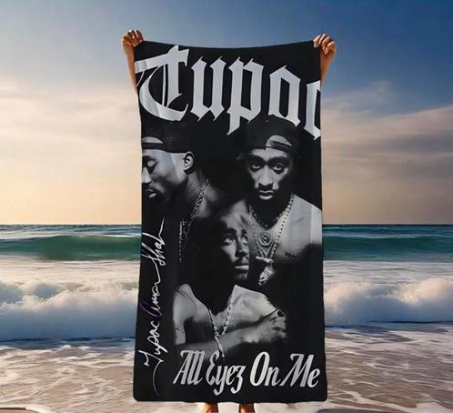NIEUW Strandlaken Tupac XXL 90x180, Diversen, Vlaggen en Wimpels, Nieuw, Ophalen of Verzenden
