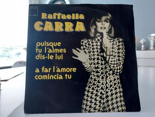 7" Single Raffaella Carra - A Far L'amore Comincia Tu / Puis, Cd's en Dvd's, Vinyl Singles, Gebruikt, Single, Pop, 7 inch, Ophalen of Verzenden