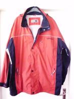 Regenjas mt. L Björnson met capuchon rood-blauw, Ophalen of Verzenden, Gebruikt, Regenjas, Heren