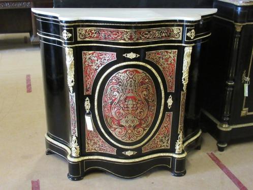 Oer 08984 ANTIEK gebogen rode boulle 1 deurs kastje, Antiek en Kunst, Antiek | Meubels | Kasten, Ophalen