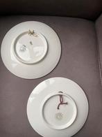 Villeroy en Boch wandborden. Blauw tafereel, 21cm doorsnede, Antiek en Kunst, Antiek | Porselein, Ophalen