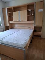 complete slaapkamer bed en grote kast, Ophalen, Zo goed als nieuw, Tweepersoons