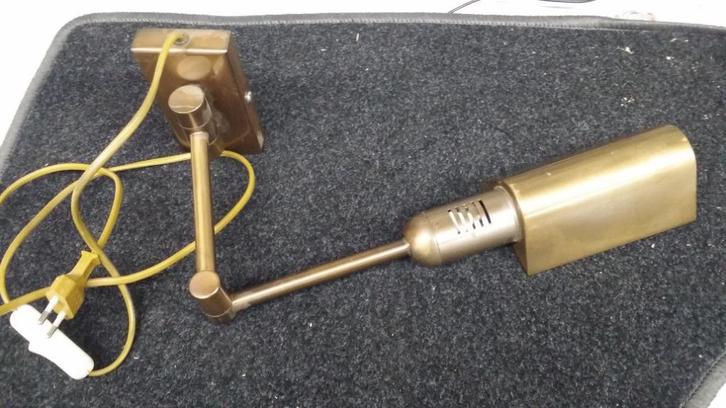 Vintage wandlamp messing van Herda jaren 70, Huis en Inrichting, Lampen | Wandlampen, Ophalen of Verzenden