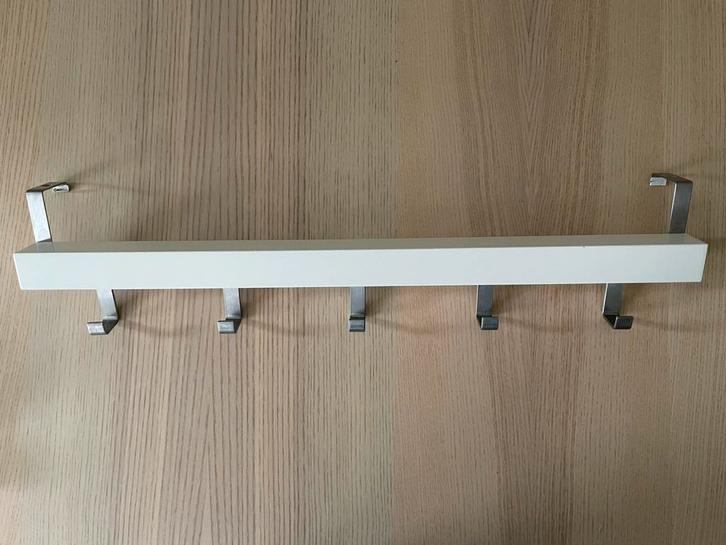 IKEA TJUSIG deur-/wandhanger, wit, 60cm, Huis en Inrichting, Woonaccessoires | Kapstokken, Zo goed als nieuw, Overige typen, Minder dan 100 cm